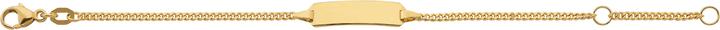 Caroussel ID-Bracelet Panzer geschliffen 14 cm (14 cm, Gold)