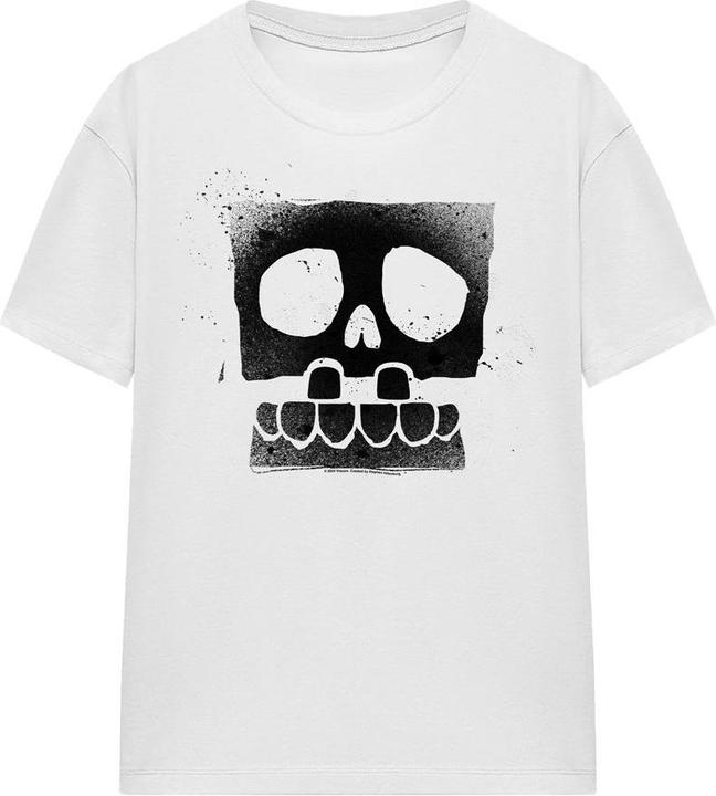 Actual product image Spongebob Squarepants Unisex Adult Skull Spray T-Shirt (L)