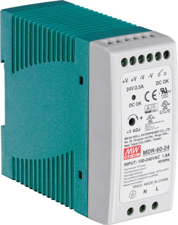 Actual product image Trendnet AC, 50/60Hz, DC, MTBF 2,992,000h