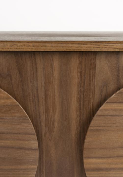 Actual product image Zuiver Sideboard Groove 2 Doors Walnut (82 x 40 x 58 cm)
