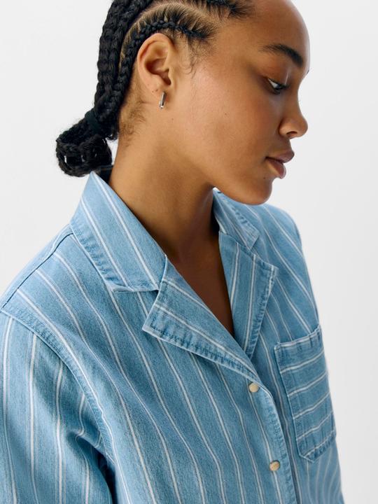 Produktbild Object Streifen Jeanshemd (XL)