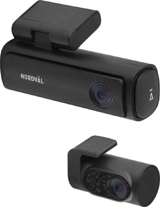 Image du produit Nordväl DC202-2CH Dashcam 4K + WiFi + GPS + mode parking + 64 Go (WiFi, Récepteur GPS, 4K)