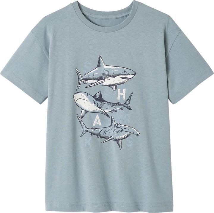 Vertbaudet Jungen T-Shirt mit Tierprint, Recycling-Baumwolle