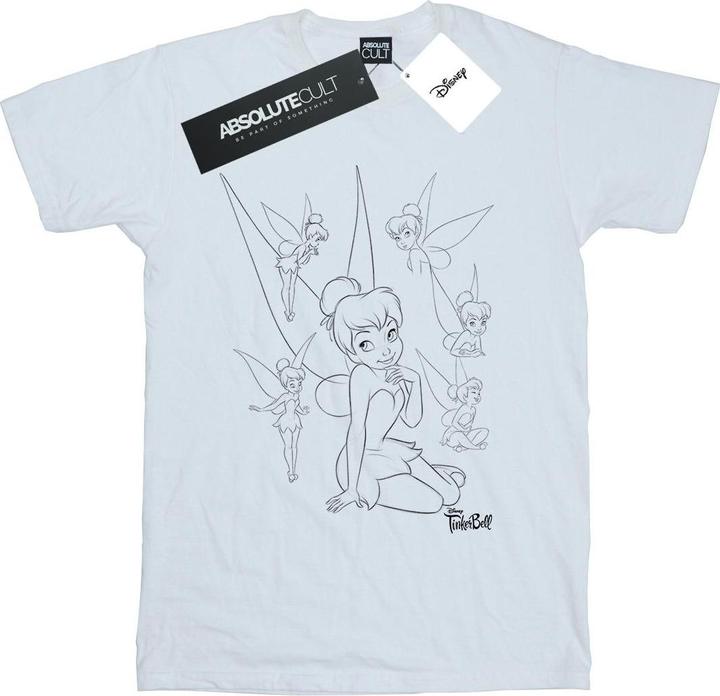 Image du produit Disney - T-shirt TINKER BELL COLLAGE SKETCH - Femme (XL)