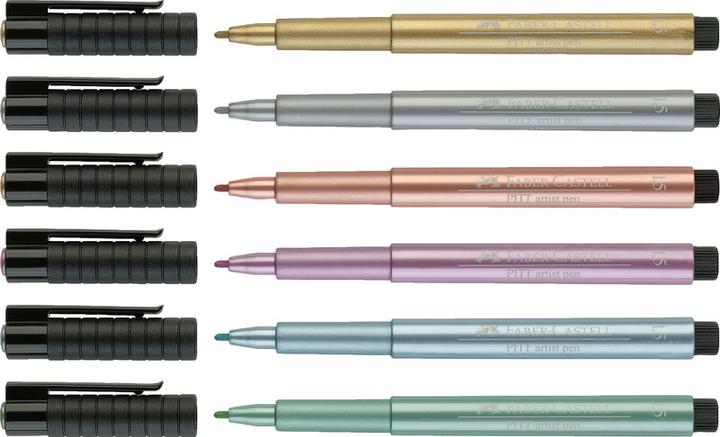 Produktbild Faber-Castell Pitt Artist Pen Metallic (Silber, 1 x)