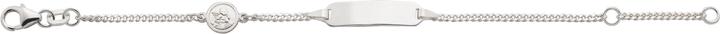 Produktbild Caroussel ID-Bracelet Panzer mit integriertem Schutzengel 14 cm (14 cm, Silber)