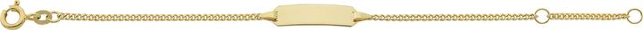 Caroussel ID-Bracelet Panzer geschliffen 14 cm (14 cm, Gold)