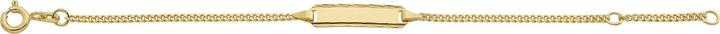 Actual product image Caroussel ID-Bracelet Panzer geschliffen, Schild mit diamantiertem Rand 14 cm (14 cm, Gold)