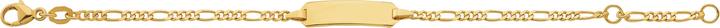 Immagine prodotto Caroussel ID-Bracelet Figaro 14 cm (14 cm, Oro)