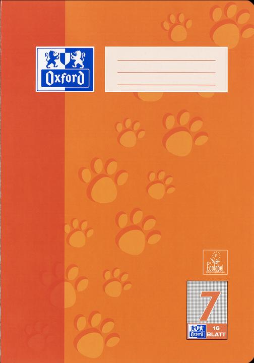 Actual product image Oxford Exercise book, A4, ruling 7 (A4, Checked, Soft cover)
