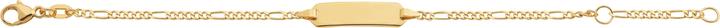 Actual product image Caroussel ID-Bracelet Figaro 14 cm (14 cm, Gold)