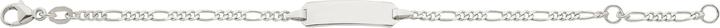 Immagine prodotto Caroussel ID-Bracelet Figaro 14 cm (14 cm, Argento)