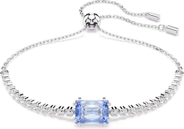 Image du produit Swarovski Matrix Tennis Bracelet Différentes coupes Bleu (24 cm, Métal Swarovski)