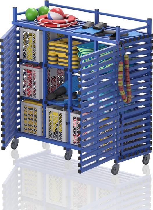 Sport-Thieme Regalwagen aus Kunststoff 12 Fächer