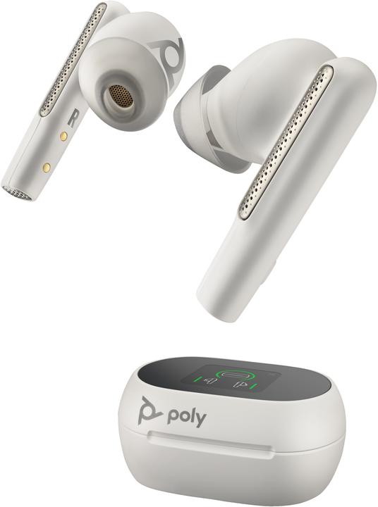 Actual product image Poly Voyager Free 60+ UC M White Sand Earbuds (Wireless, USB-C)