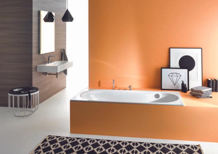 Actual product image Bette Comodo bathtub, 170 x 80 cm, 1643-, lateral overflow at the back (155 l, 170 cm, 80 cm)