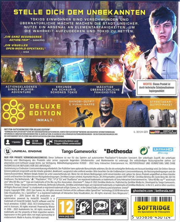 Produktbild Bethesda Ghostwire: Tokyo – Deluxe Edition (PS5, DE)