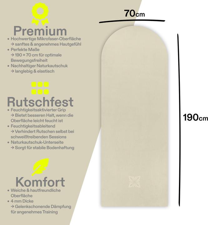 Actual product image Omnana SOFTSENSE yoga mat (4 mm)