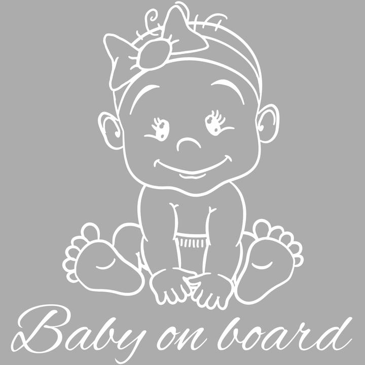 Produktbild Babystar Baby Autoaufkleber Sweet Smile Girl - Weiss