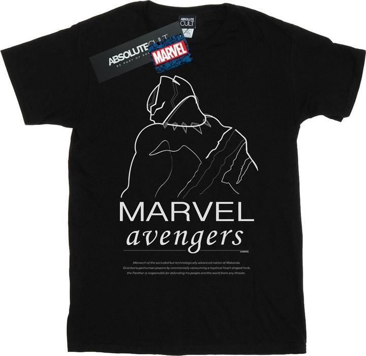 Black Panther Single Line TShirt (XL)