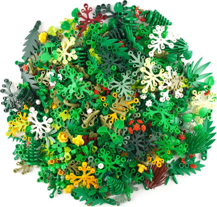 Actual product image LEGO Green Stuff Mix - Plants, Leaves - 50 pieces - NEW (LEGO Accessories)