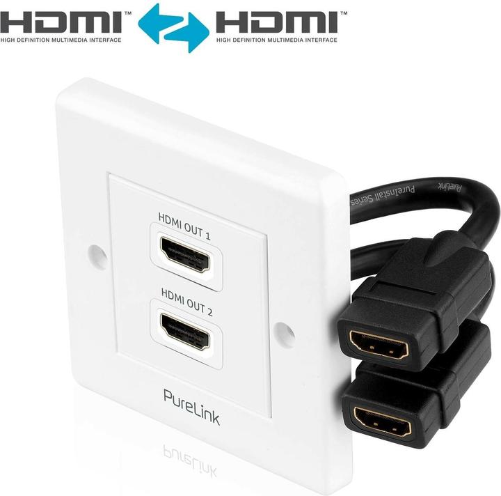 Produktbild Purelink PureInstall HDMI Wanddose 2-Fach