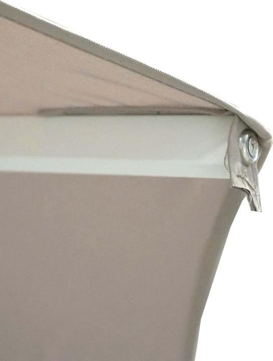 Produktbild Mendler Sonnenschirm Meran II, Gastronomie Marktschirm, Ø 5m Polyester/Alu Mast weiss 28kg - creme-beige mit (5 m)