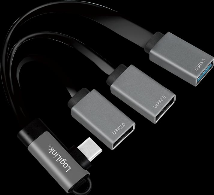 Produktbild LogiLink USB-C-Hub (USB-C, 3 Ports)
