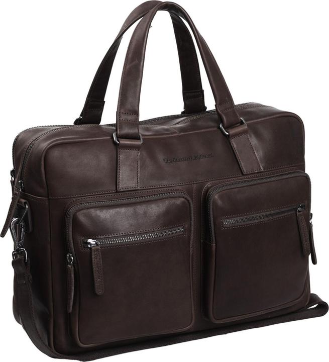Chesterfield Misha Leren Laptoptas - 17 inch - Donkerbruin (17")