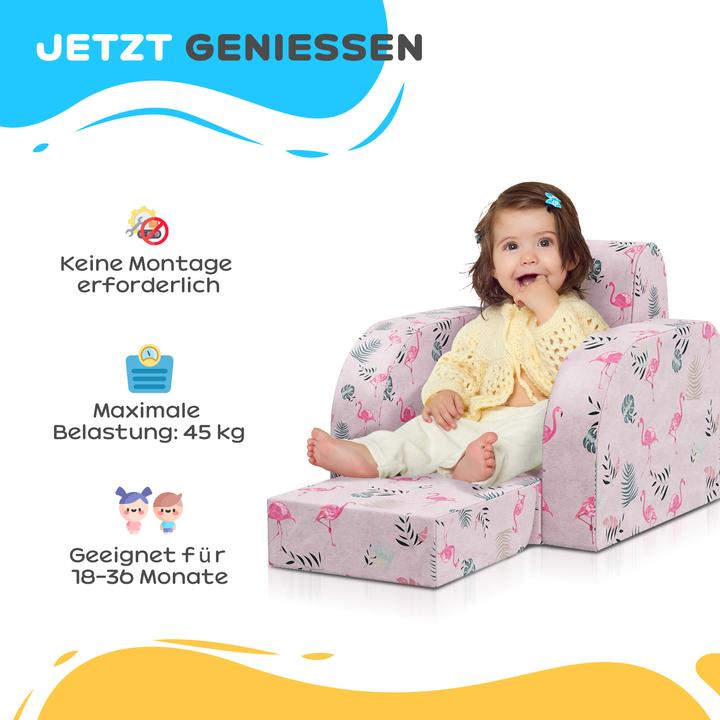 Image du produit Aiyaplay Kindersessel Schaumstoff, Polyester Rosa (Fauteuil pour enfants)