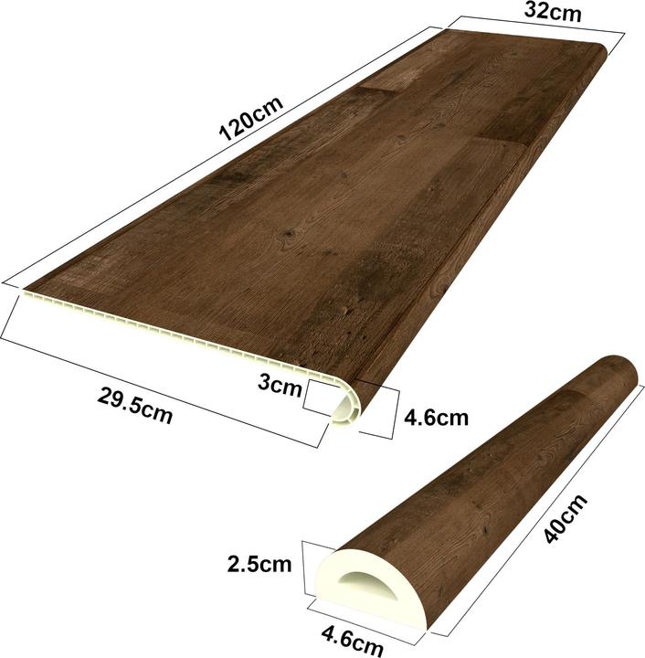 Image du produit neu.holz Habillage d'escalier set de 6 (120 x 32 cm)