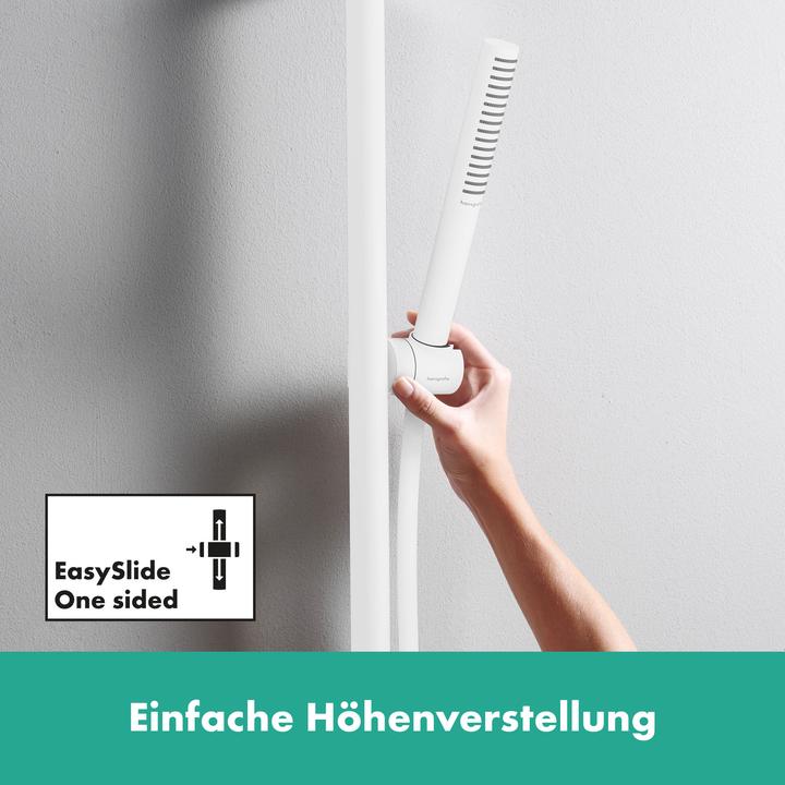 Produktbild hansgrohe Unica Duschstange S Puro 90 cm, Easy Slide Duschkopfhalter, Isiflex Duschschlauch 160 cm