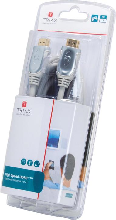 Image du produit Triax HDMI3,0M Câble HDMI haute vitesse avec Ethernet (3 m, HDMI)