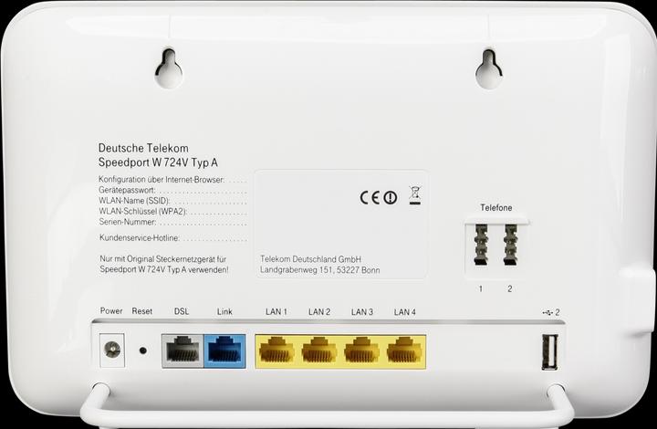Produktbild Telekom Speedport W724V (1300 Mbit/s, 300 Mbit/s)