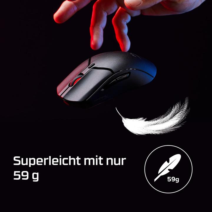 Actual product image HP HyperX Pulsefire Haste 2 Mini (Wireless, Cable)
