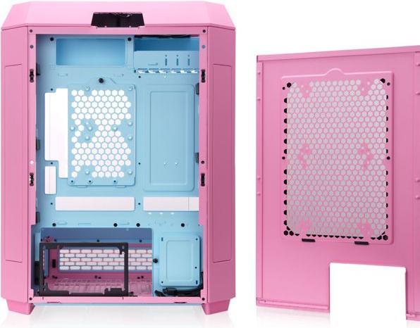 Produktbild Thermaltake The Tower 600 (pink, Tempered Glass x 3) (Mini-ITX, ATX, mATX)