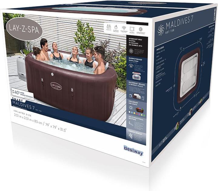 Produktbild Bestway Lay-Z-Spa Maldives MaxHold EnergySense (7 Pers.)