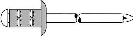 Produktbild Gesipa Blindniet PolyGrip® Nietschaft dxl 4,8x17,0mm K16 Alu/Stahl 25 St.