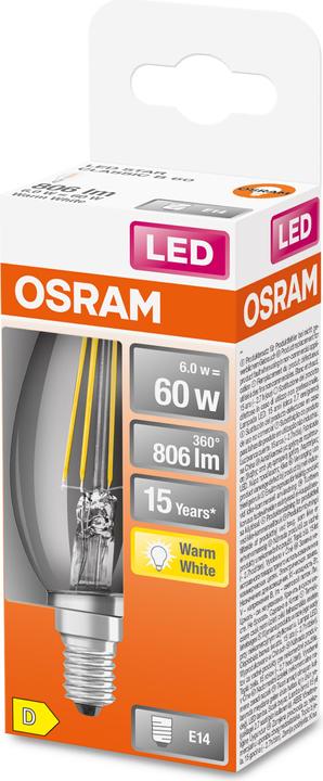 Image du produit Osram Star Classic B (E14, 6 W, 806 lm, 1 x, D)