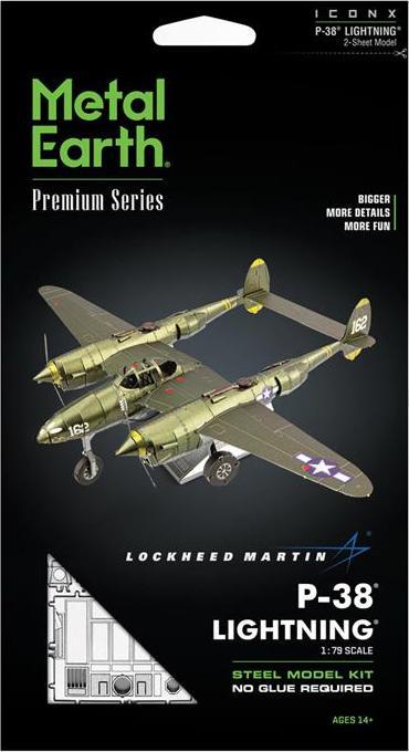 Produktbild Metal Earth ICONX - Lockheed P-38 Light