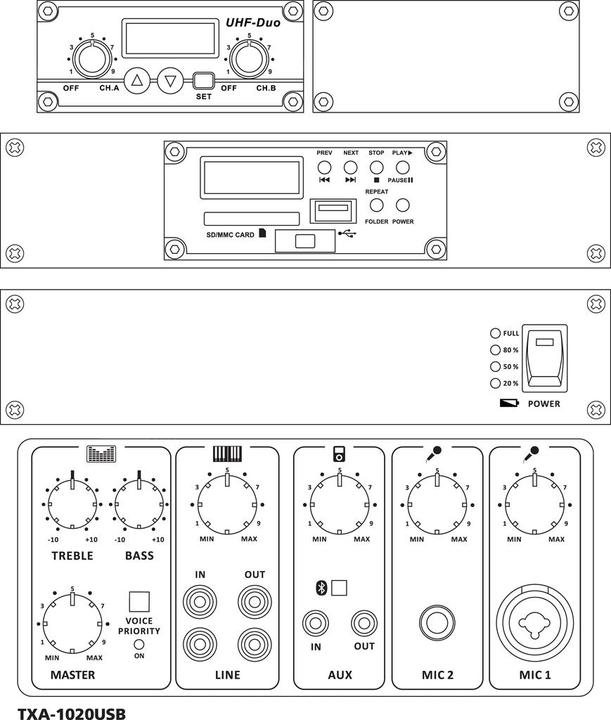 Actual product image Monacor Mobile Speaker, Mobile PA Loudspeaker (1x 120 W)