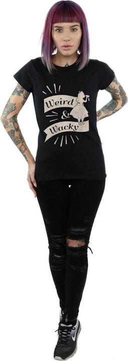 Actual product image Disney Womens/Ladies Alice In Wonderland Weird And Wacky Cotton T-Shirt (XXL)