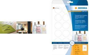 Actual product image Herma Transparent labels A4