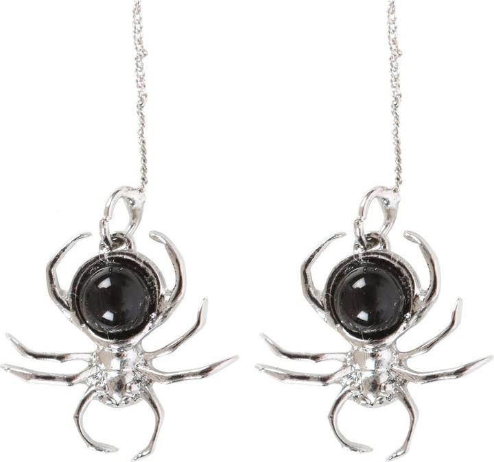 Something Different Spinne Ohrringe Obsidian (100% synthetisches Material)