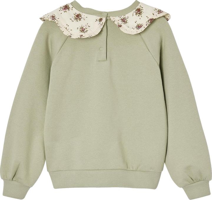 Produktbild Vertbaudet Mädchen Sweatshirt mit geblümtem Kragen (92)