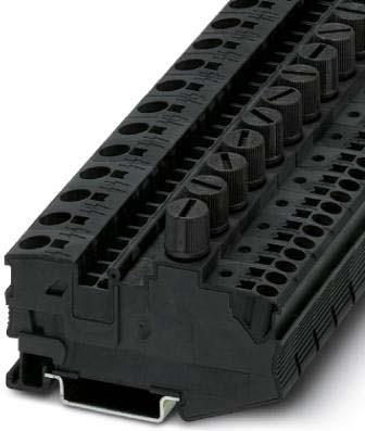 Image du produit Phoenix DT 6/2,5-DREHSI-EX (5X20) 3073979 Borne de traversée pour fusible 0.50 mm² 6 mm² Noir 10 pcs.