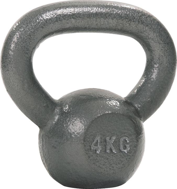 Sport-Thieme Kettlebell Hammerschlag, lackiert, Grau (1 x 4 kg)