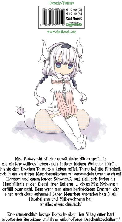Produktbild Miss Kobayashi's Dragon Maid - Band 01 (deutsche Ausgabe) (Deutsch, Cheyenne Dreissigacker, Coolkyousinnjya, Jano Rohleder, 2022)