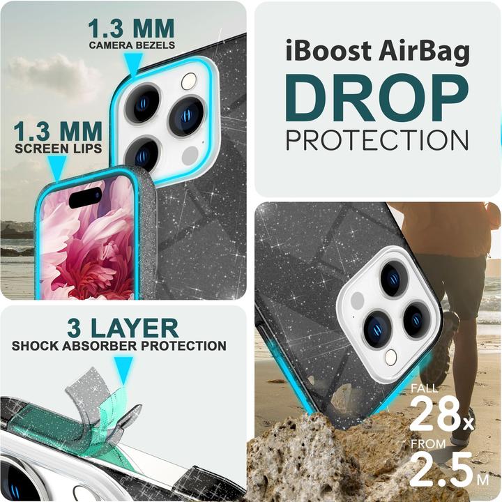 Produktbild Nalia Glitzer Hülle (Apple iPhone 15 Pro)