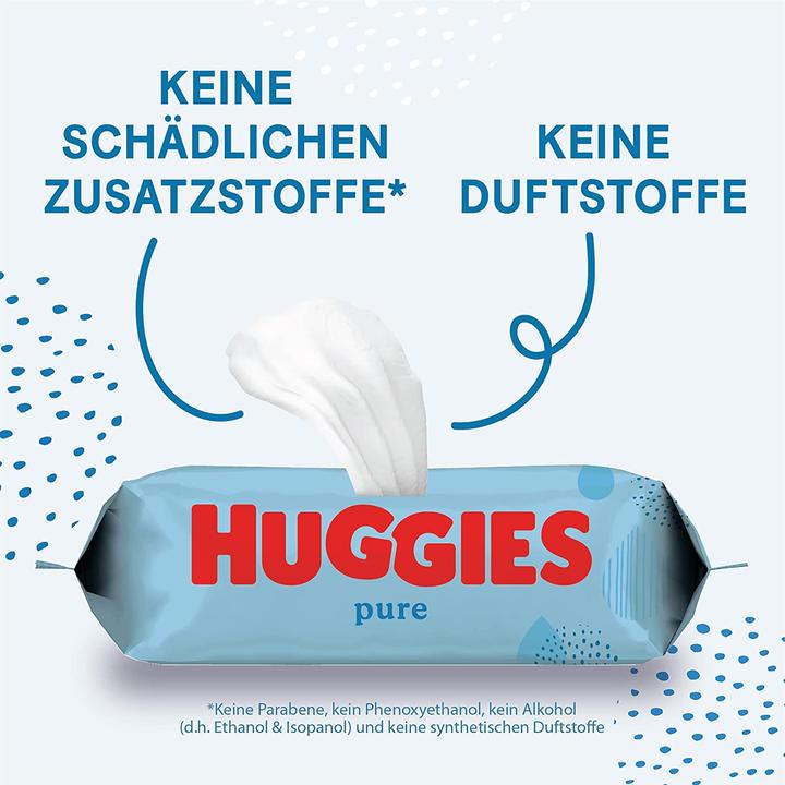 Actual product image Huggies Wet wipes Pure Extra Care single pack 56 pieces (56 Piece)